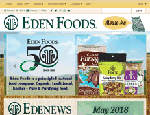 Tablet Screenshot of edenfoods.com